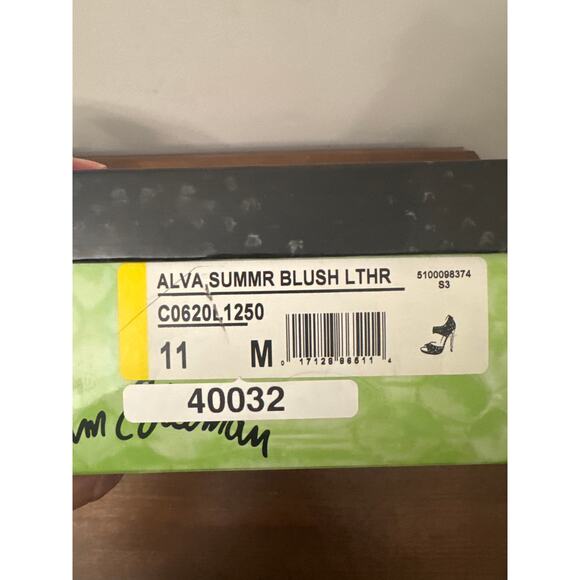 Sam Edelman Alva Summer Blush Nude Leather Cut Out Heels Size 11 - Picture 7 of 7